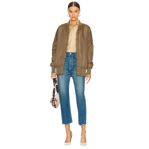 MOUSSY Walmore Wide Straight Leg High Rise Raw Hem Jeans - Picture 2 of 12